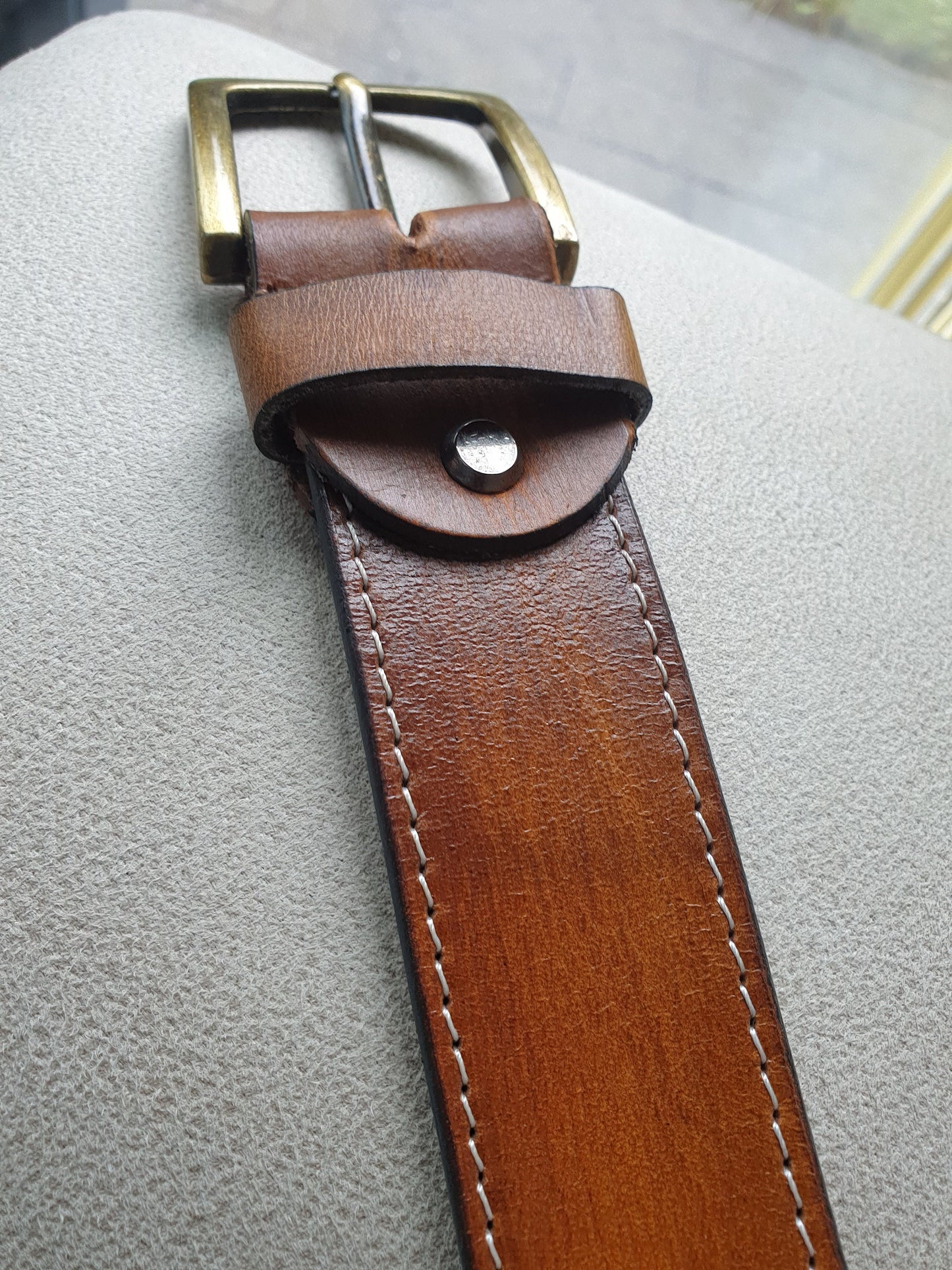 Personalised Full Grain Leather Belt for Men, Handmade 100% Real Leather Men's Belt | Genuine Leather Belt for Men | Groomsmen Gift