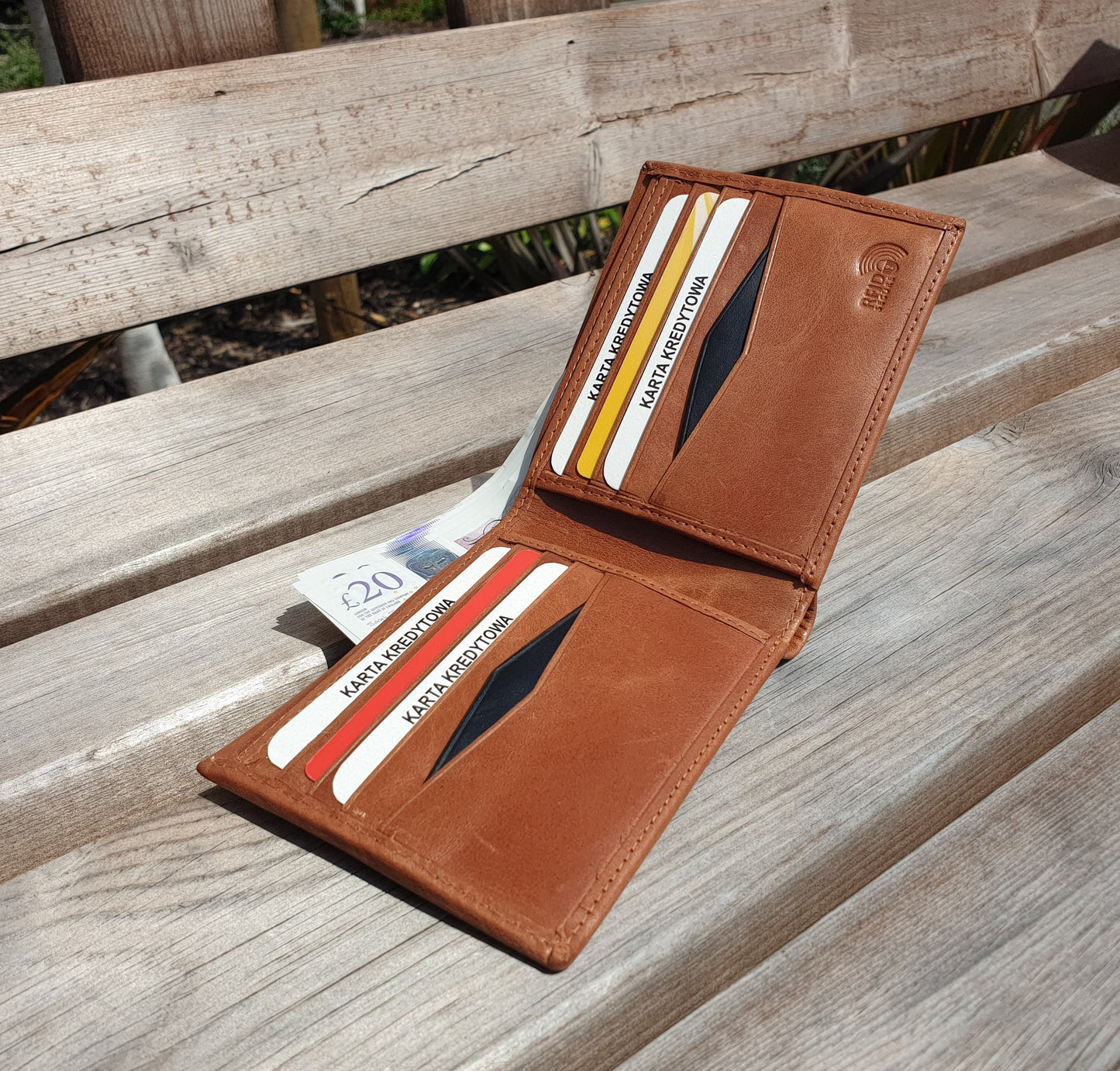 Personalised Real Leather RFID Mens Wallet | Top Grain Leather Handmade Wallet | Perfect Gift , Christmas Gift, Premium Gift Bag packed