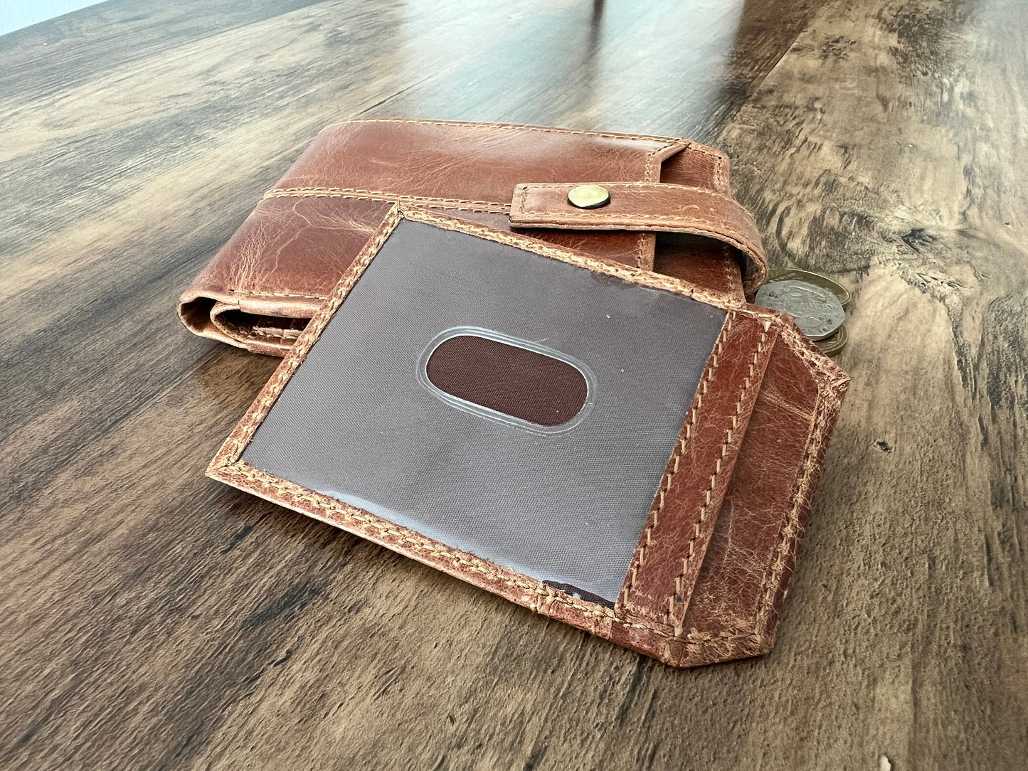 Personalised Gift for Him | RFID Handmade Real Leather Men's Wallet | Anniversary, Birthday, Groomsmen Gift | Christmas Gift | Gift For Dad