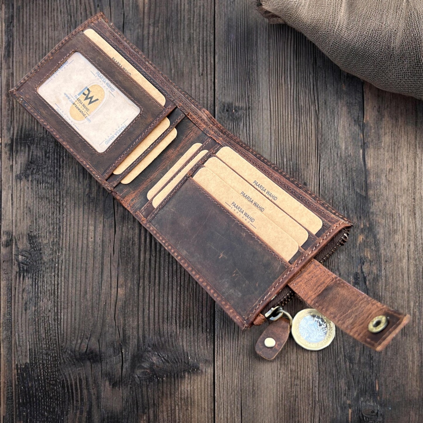 Personalised Gift 100% Real Leather Mens Wallet | Handmade Custom Engraved Bifold Men's Wallet Birthday Gift | Anniversary Gift for Him