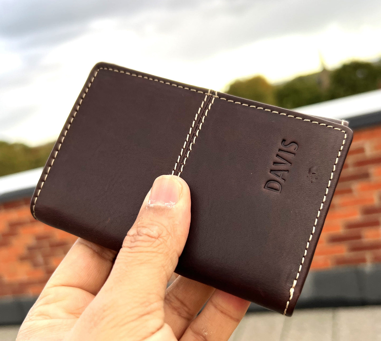 Personalised Genuine Leather 3 Fold Wallet | Handmade Trifold Wallet | Engraved Wallet | Custom Gift | Christmas Birthday Gift For Him