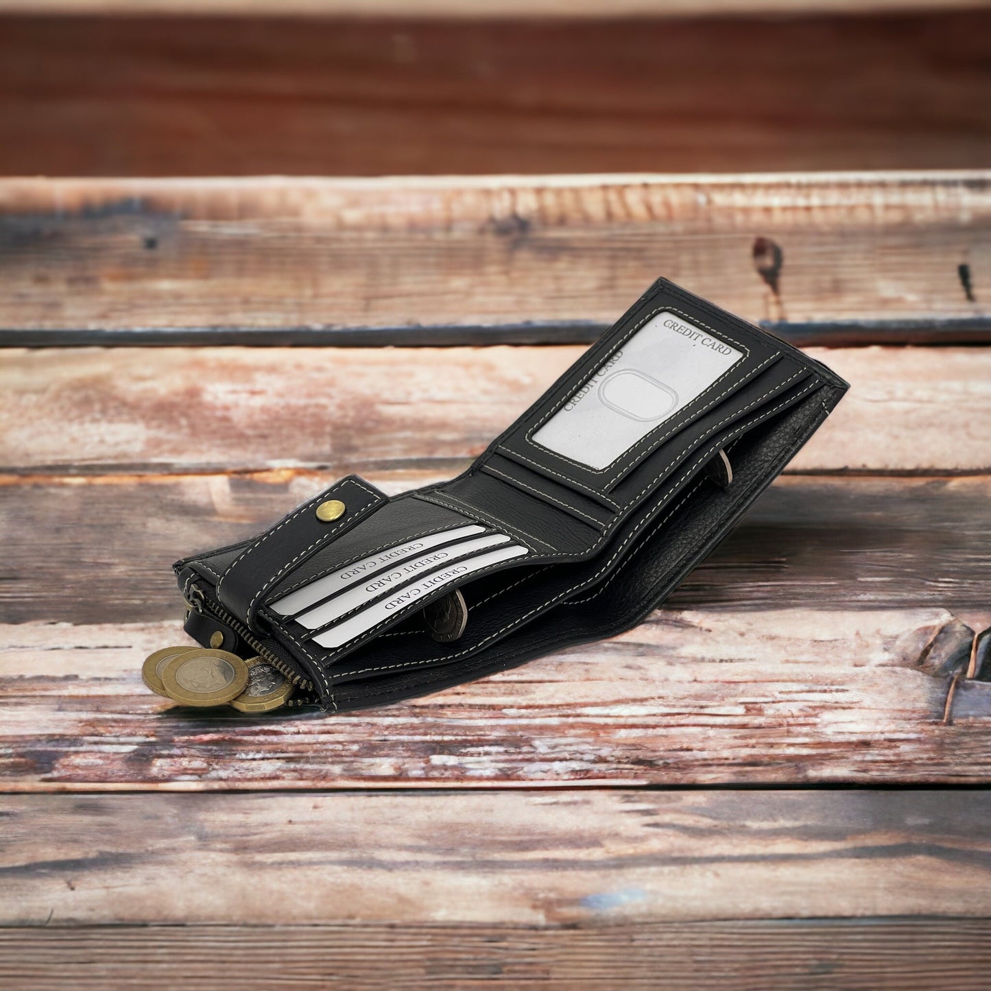 Personalised Christmas Gift | Soft Leather Wallet For Men and Women | Birthday, Anniversary, Christmas gift For Men and Women | Gift Bagged