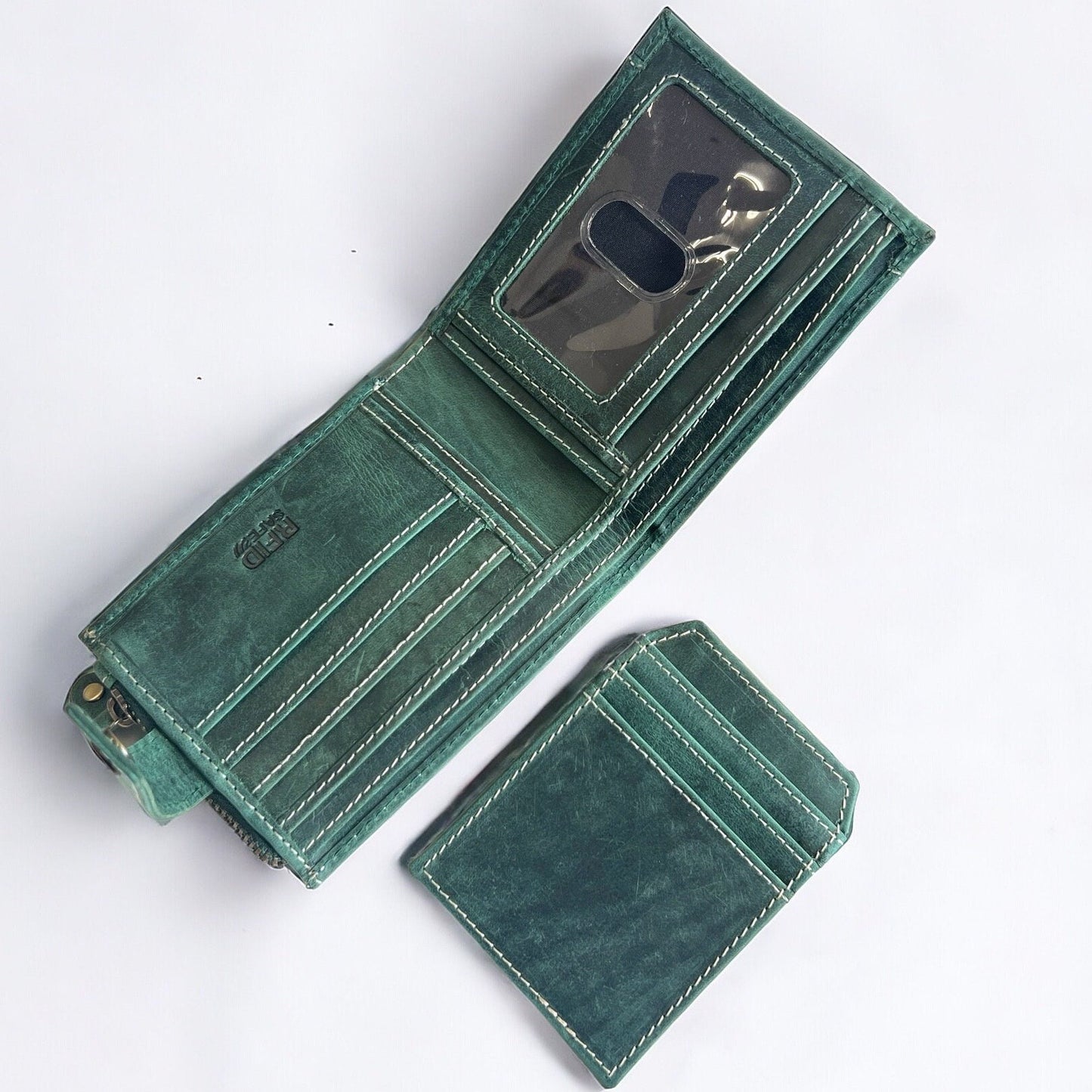 Handmade Personalised Hunter Leather Wallet | Clever Spacious Wallet | Real Leather Wallet | Perfect Birthday, Anniversary, Christmas Gift