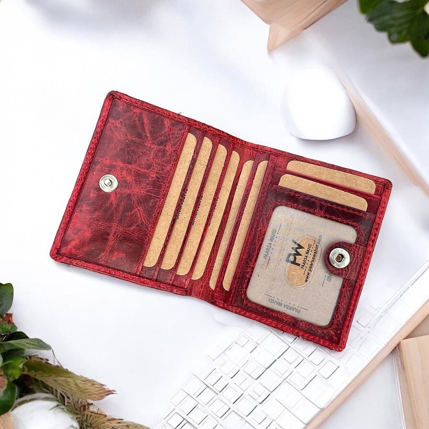 Personalised Leather Wallet For Girls Women, Custom Engraved Cute Mini Coin Purse, The Practical Wallet | Christmas, Birthday Gift For Her