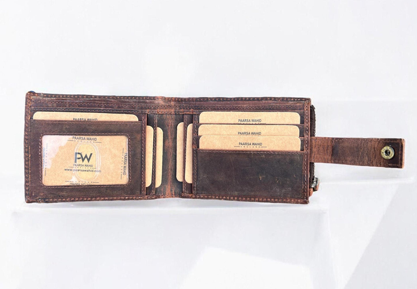 Personalised Handmade Leather Wallet, RFID Safe 100% Real Leather Wallet, Hustler Unique Wallet, Anniversary, Birthday Gift, Gift For Him