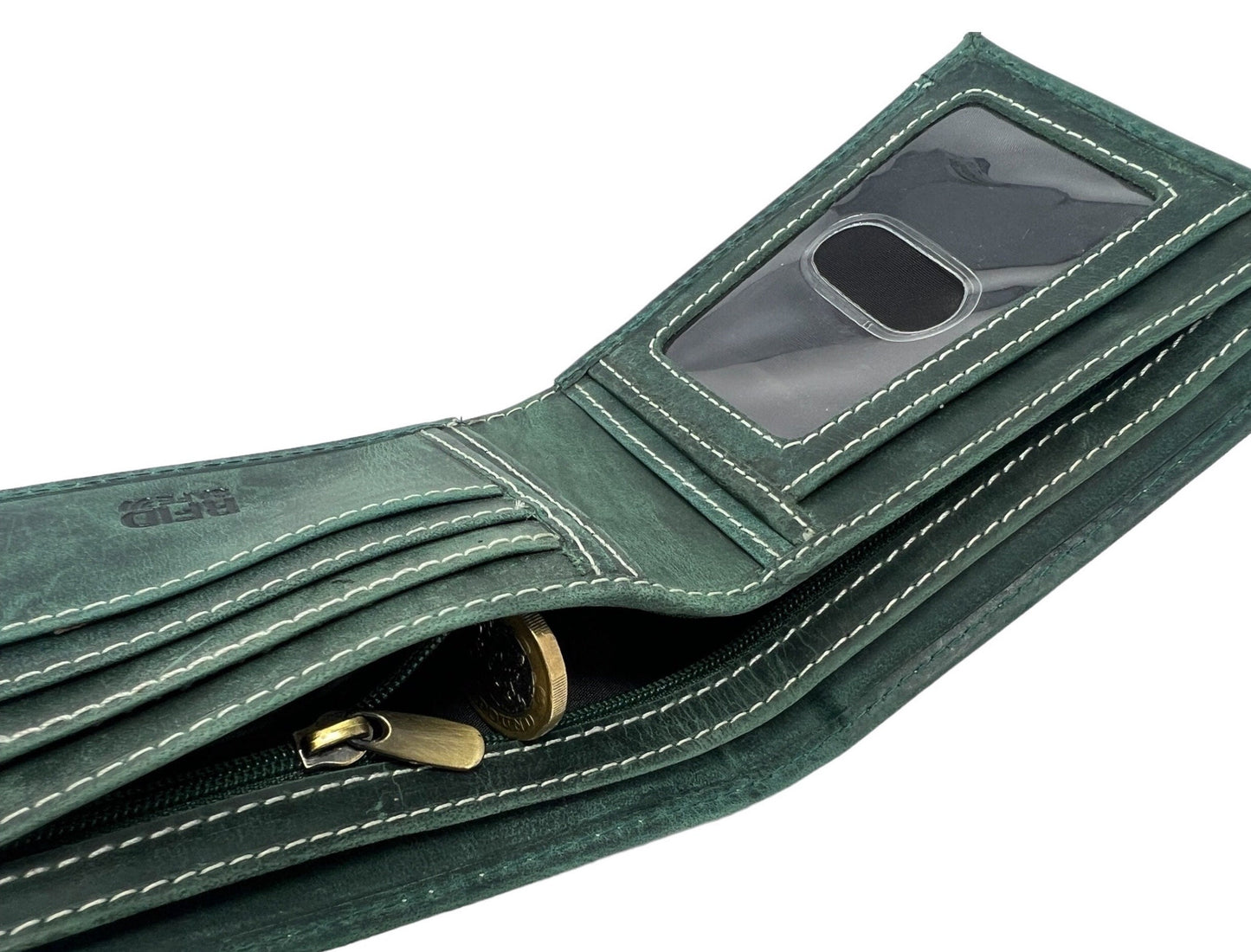 Handmade Personalised Hunter Leather Wallet | Clever Spacious Wallet | Real Leather Wallet | Perfect Birthday, Anniversary, Christmas Gift