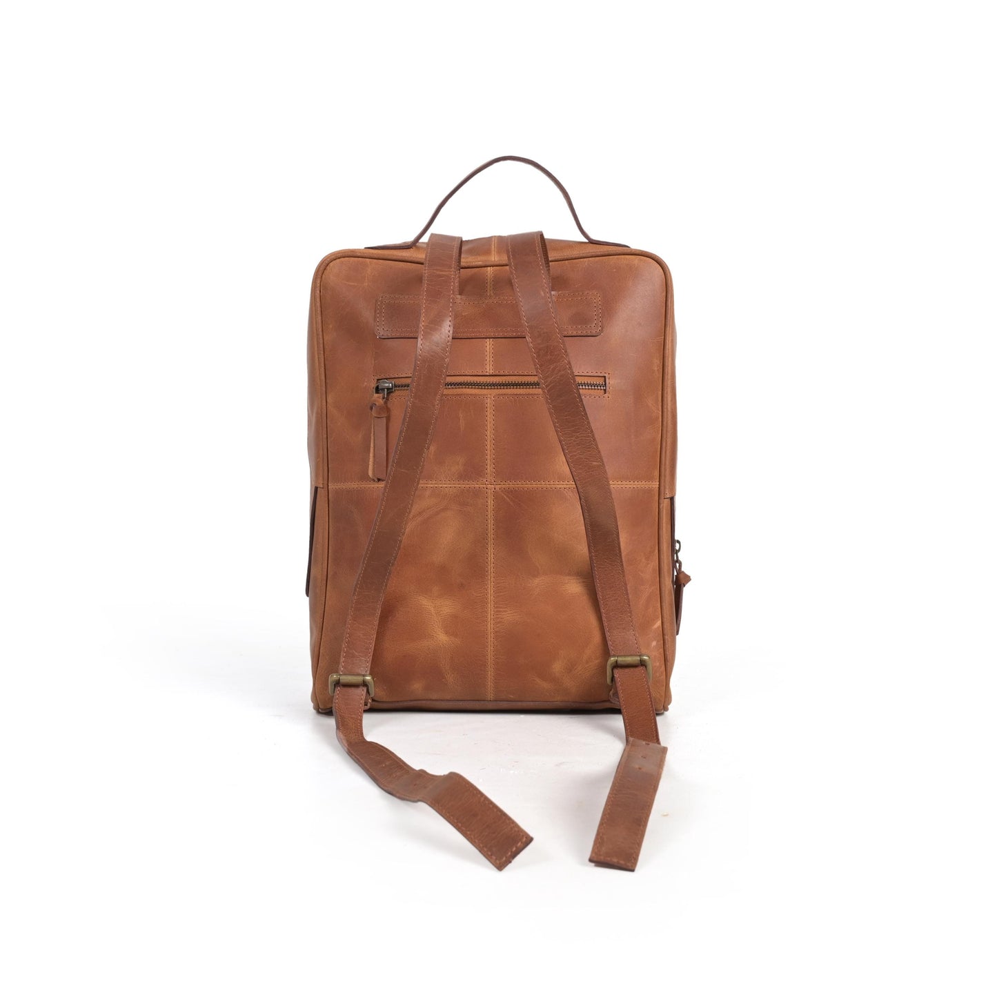 Personalised Leather Backpack, Handmade Office Laptop Bag, Work Bag, Tan High Quality Leather Bag, Gift For Him, Christmas, Anniversary Gift