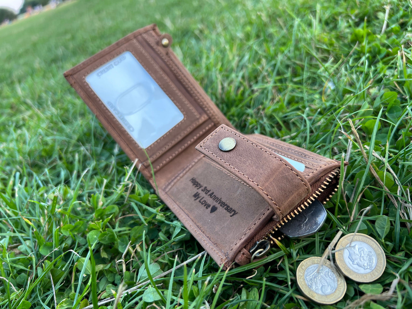 Personalised Gift For Loved Ones | Handmade Best Quality Leather Wallet For Men and Women | Anniversary, Birthday, Father's Day Gift