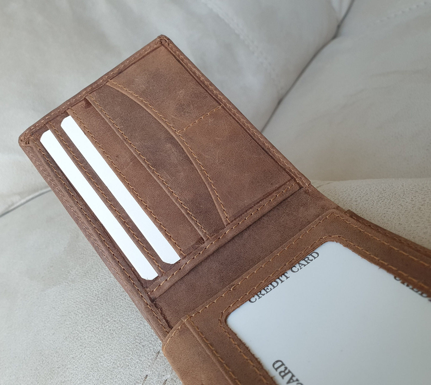 Personalised Handmade Leather Wallet for Men, Bifold Real Leather Wallet | Anniversary , Birthday , Holiday Gift For Him