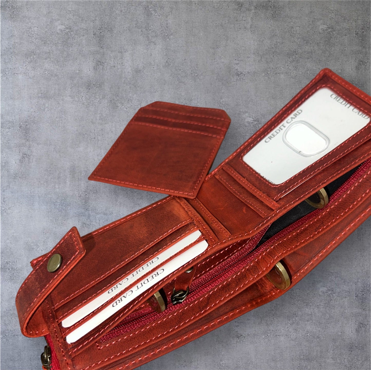 Personalised Leather Wallet | RFID/NFC Safe | Christmas Birthday Anniversary Gift For Men | Gift for Dad