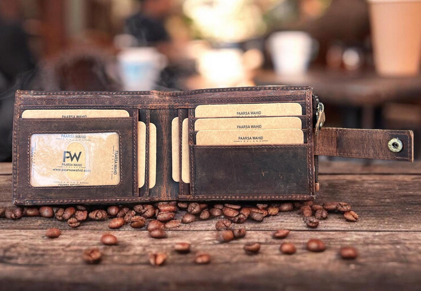 Handmade Personalised Hunter Leather Wallet | Clever Spacious Wallet | Real Leather Wallet | Perfect Birthday, Anniversary, Christmas Gift