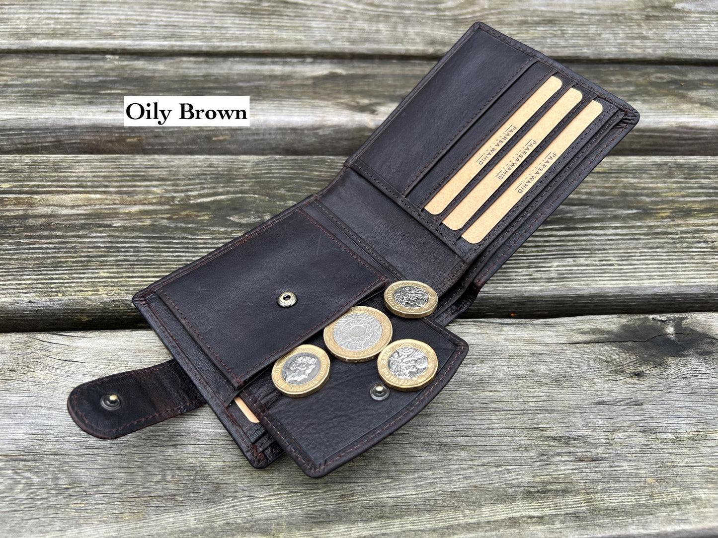 Personalised Leather Wallet for Men – Premium Quality Christmas Gift for Him, Boxed