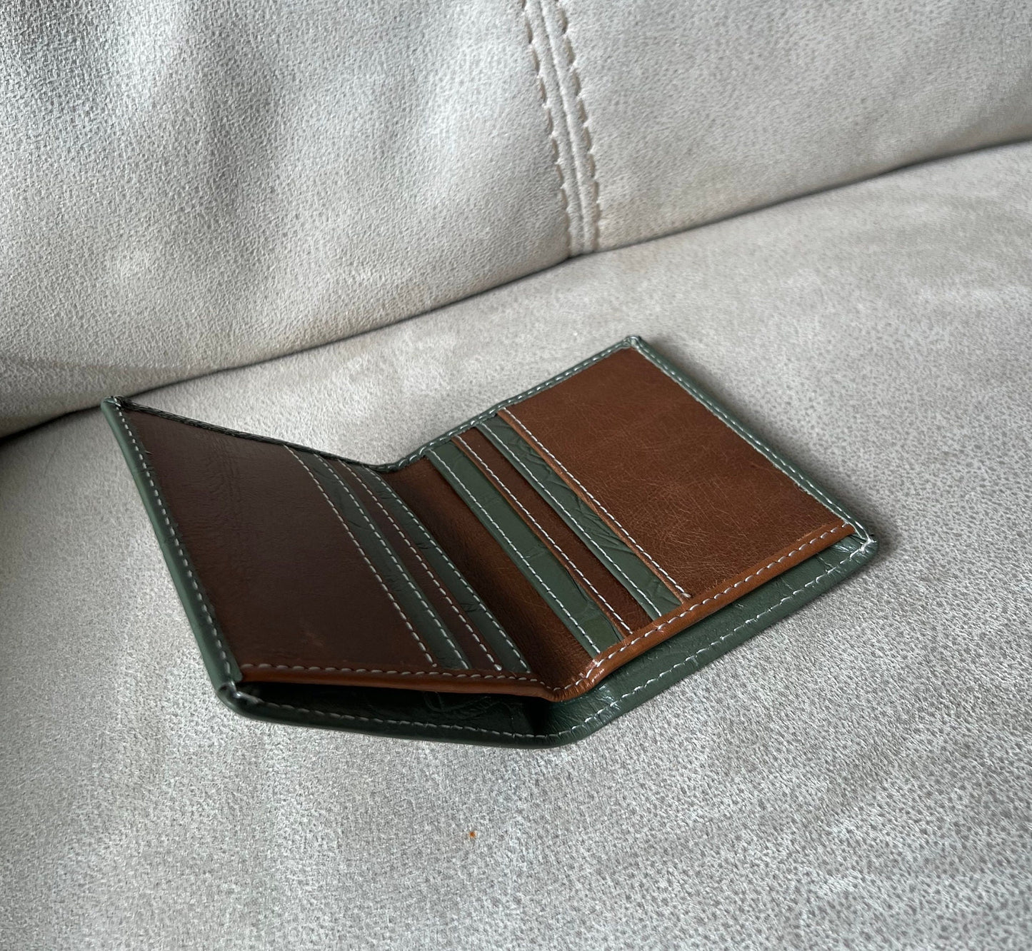 Handmade Real Leather Wallet for Men | Super Slim Leather Wallet | Crocodile Immitate Leather Wallet | Personalisable Leather Wallet