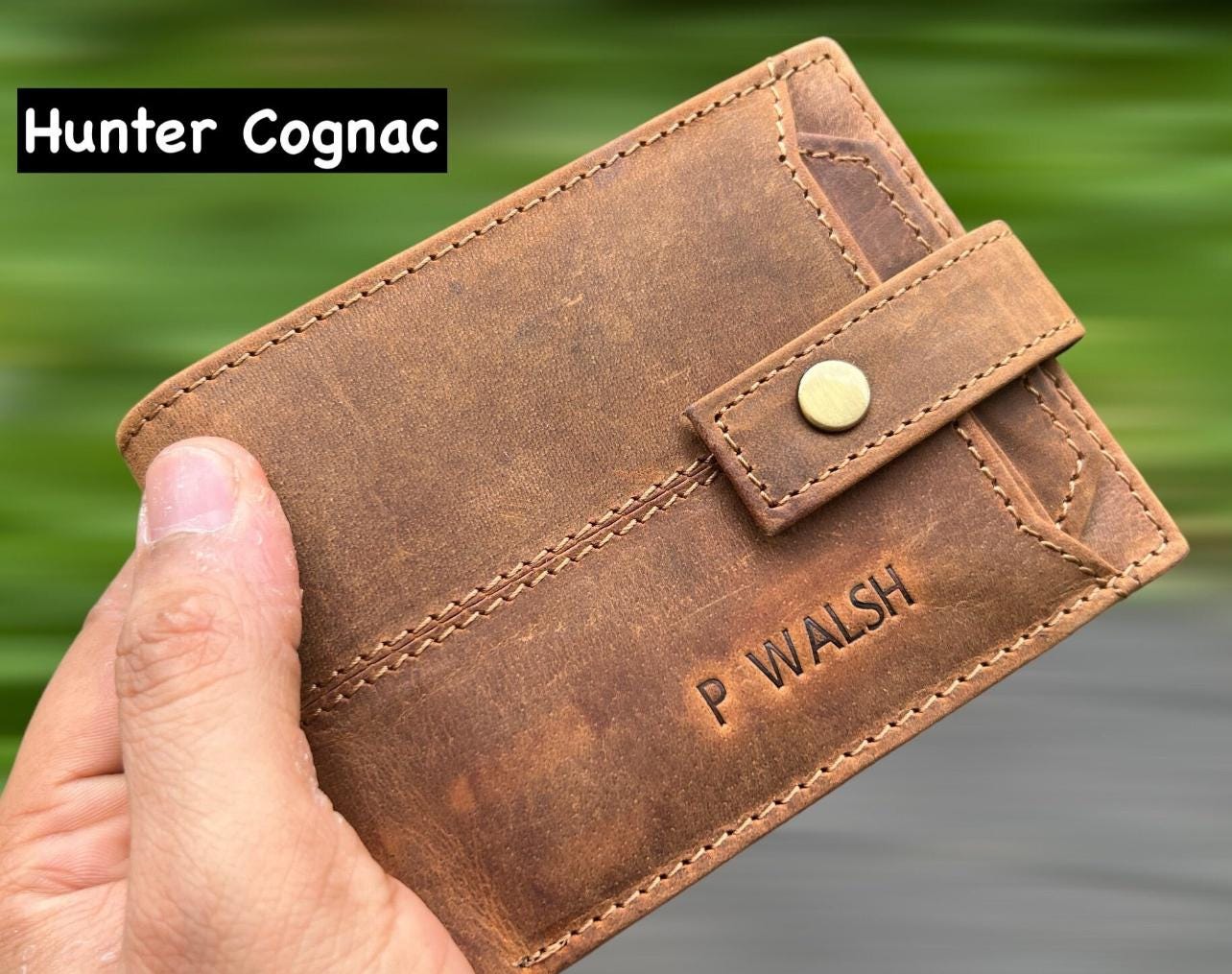 Personalised Gift 100% Real Leather Mens Wallet | Handmade Custom Engraved Bifold Men's Wallet Birthday Gift | Anniversary Gift for Him