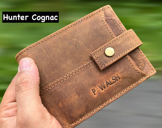 Personalised Gift 100% Real Leather Mens Wallet | Handmade Custom Engraved Bifold Men's Wallet Birthday Gift | Anniversary Gift for Him