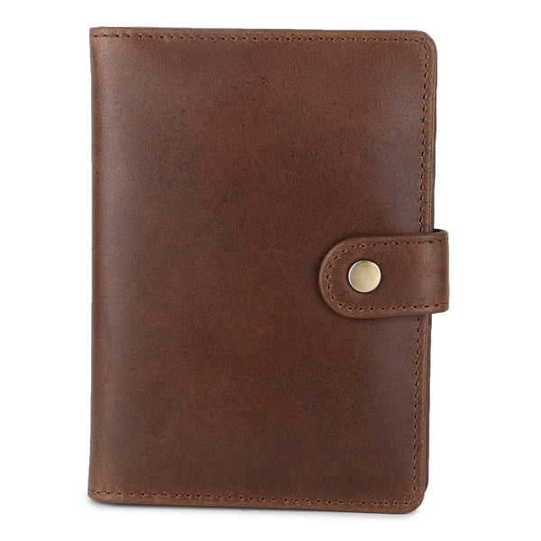 Personalised Christmas Gift | Real Leather Handmade Passport Holder | Unisex Compact Travel Wallet | Holiday, Birthday, Anniversary Gift