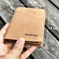 Personalised Leather Wallet For Men | Engraved Wallet | Specially Designed Wallet | Zipper Wallet | Anniversary, Birthday, Fathers Day Gift