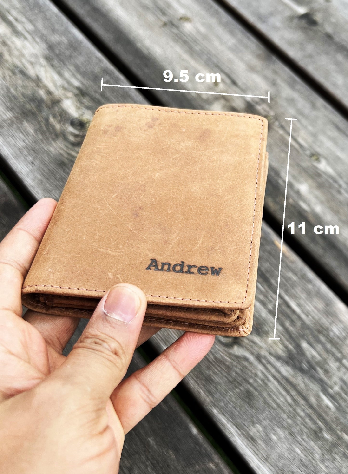 Personalised Leather Wallet For Men | Engraved Wallet | Specially Designed Wallet | Zipper Wallet | Anniversary, Birthday, Fathers Day Gift