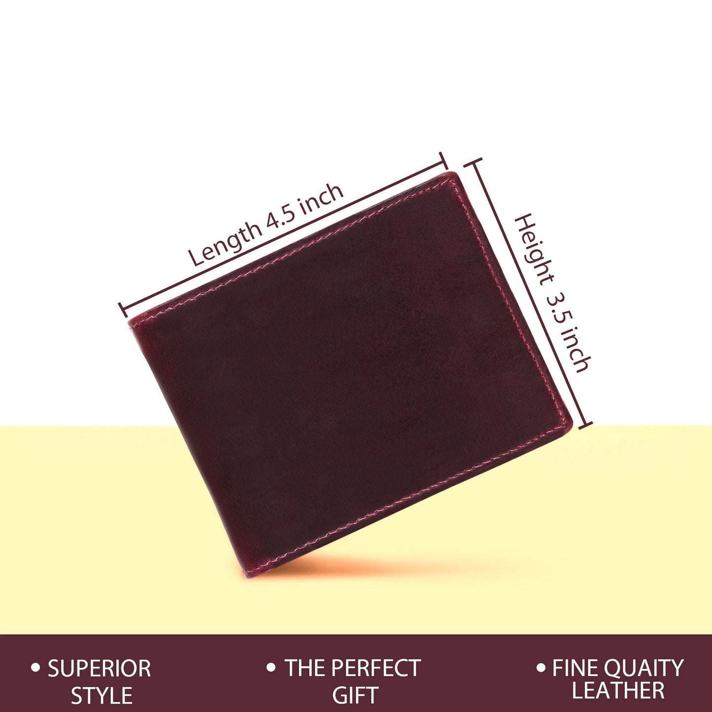 Personalised Handmade Top Quality Real Leather Wallet For Men | Perfect for Fathers Day, Anniversary, Birthday, Groomsmen, Christmas Gift