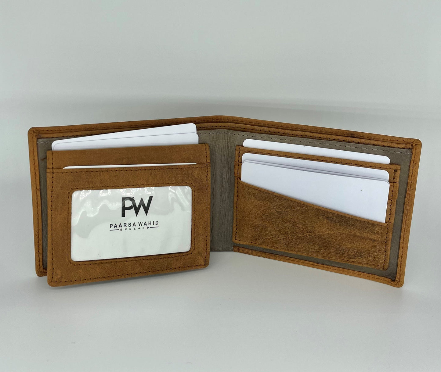 Personalised RFID Protected Leather Wallet | Super Slim Real Leather Handmade Mens Wallet | Gift For Dad | Anniversary Gift