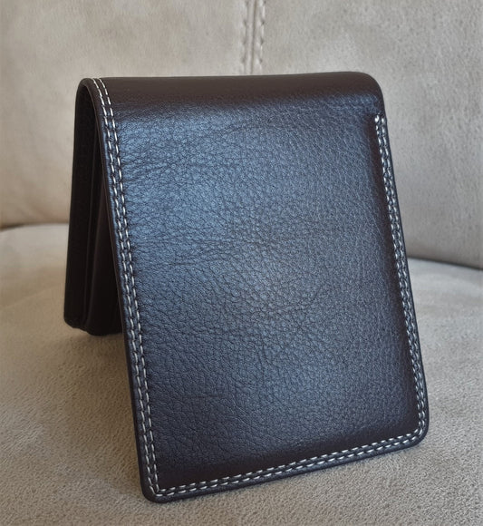 Personalised Brown Handmade Soft Smooth Real Leather Wallet For Men | Cash, Credit Card, Coin Pocket Bifold Leather Wallet