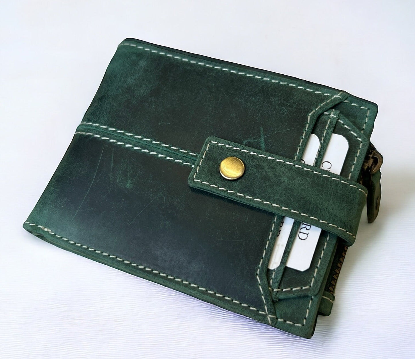 Handmade Real Leather Wallet For Men and Women | Personalised Unisex Wallet for Christmas Birthday Gift | Gift for DAD