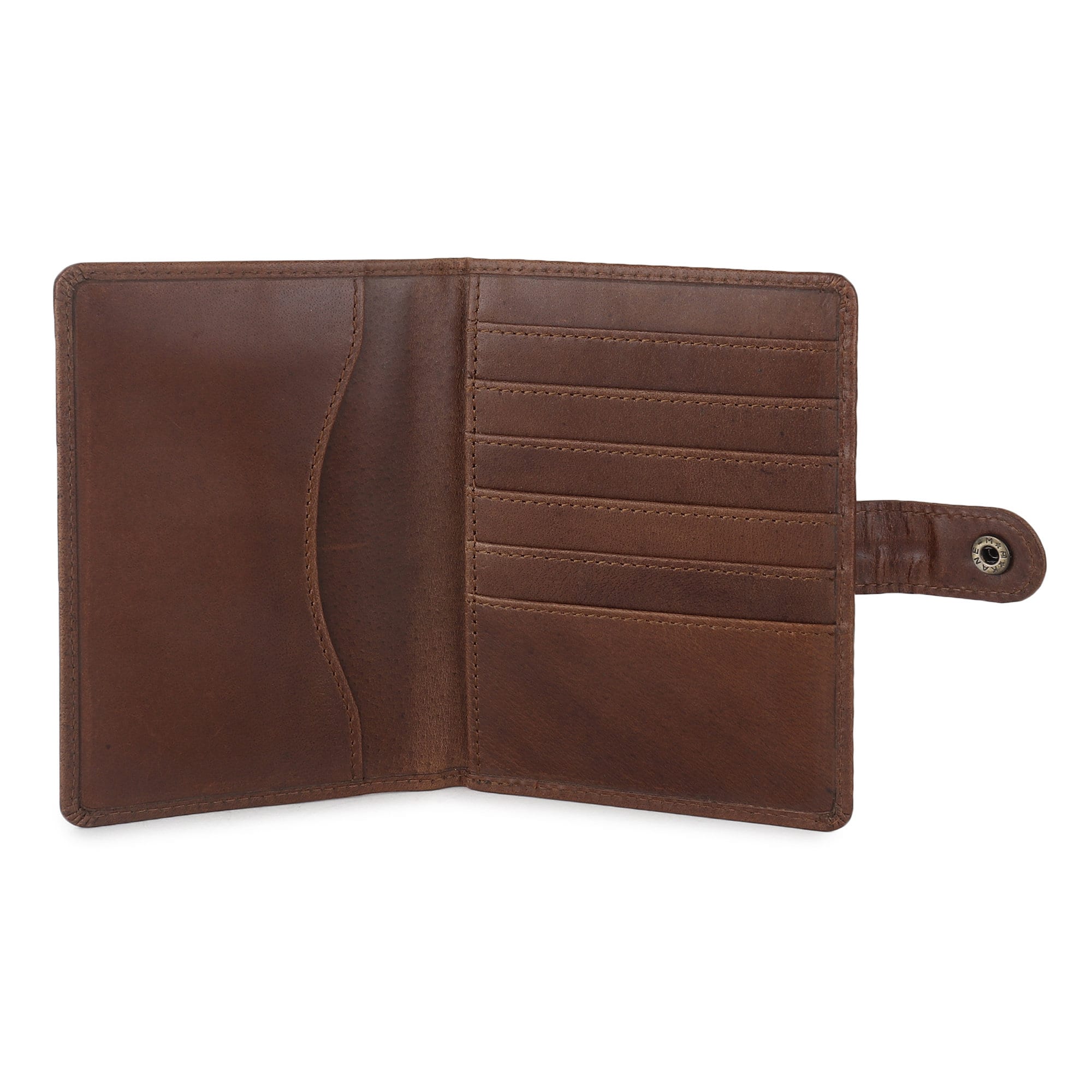 Personalised Christmas Gift | Real Leather Handmade Passport Holder | Unisex Compact Travel Wallet | Holiday, Birthday, Anniversary Gift