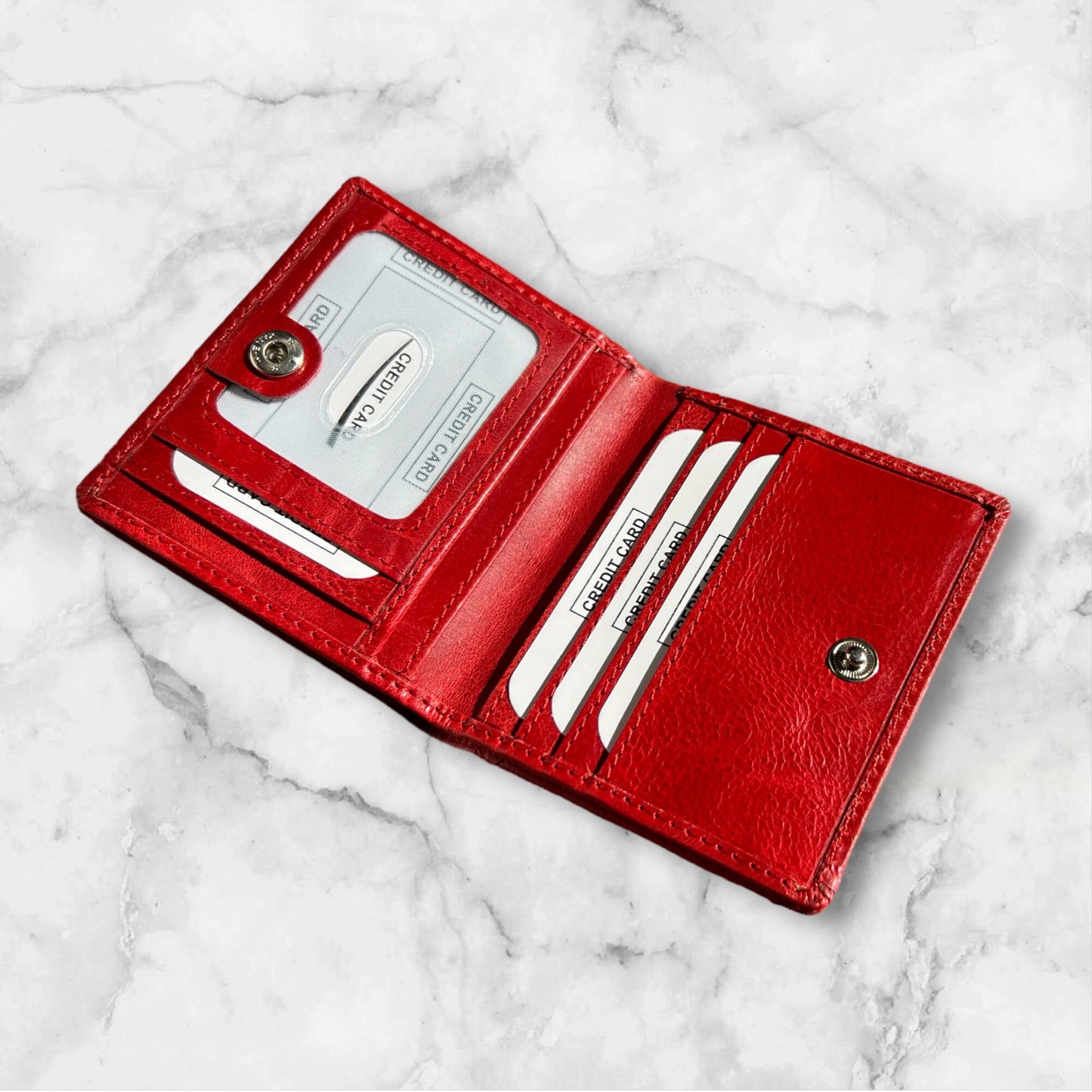 Personalised Handmade Girl's Women's Genuine Leather RFID Safe Wallet | Small Genuine Leather The Most Practical Wallet | Perfect For Gift