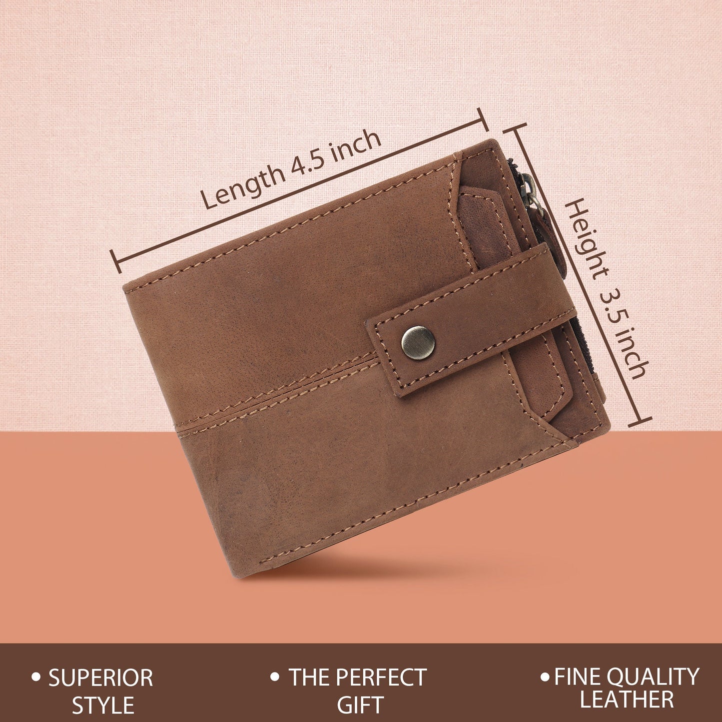 Personalised RFID Safe Men Women Leather Wallet | Zip Handmade Wallet | Anniversary Birthday Gift | Father's Day Gift