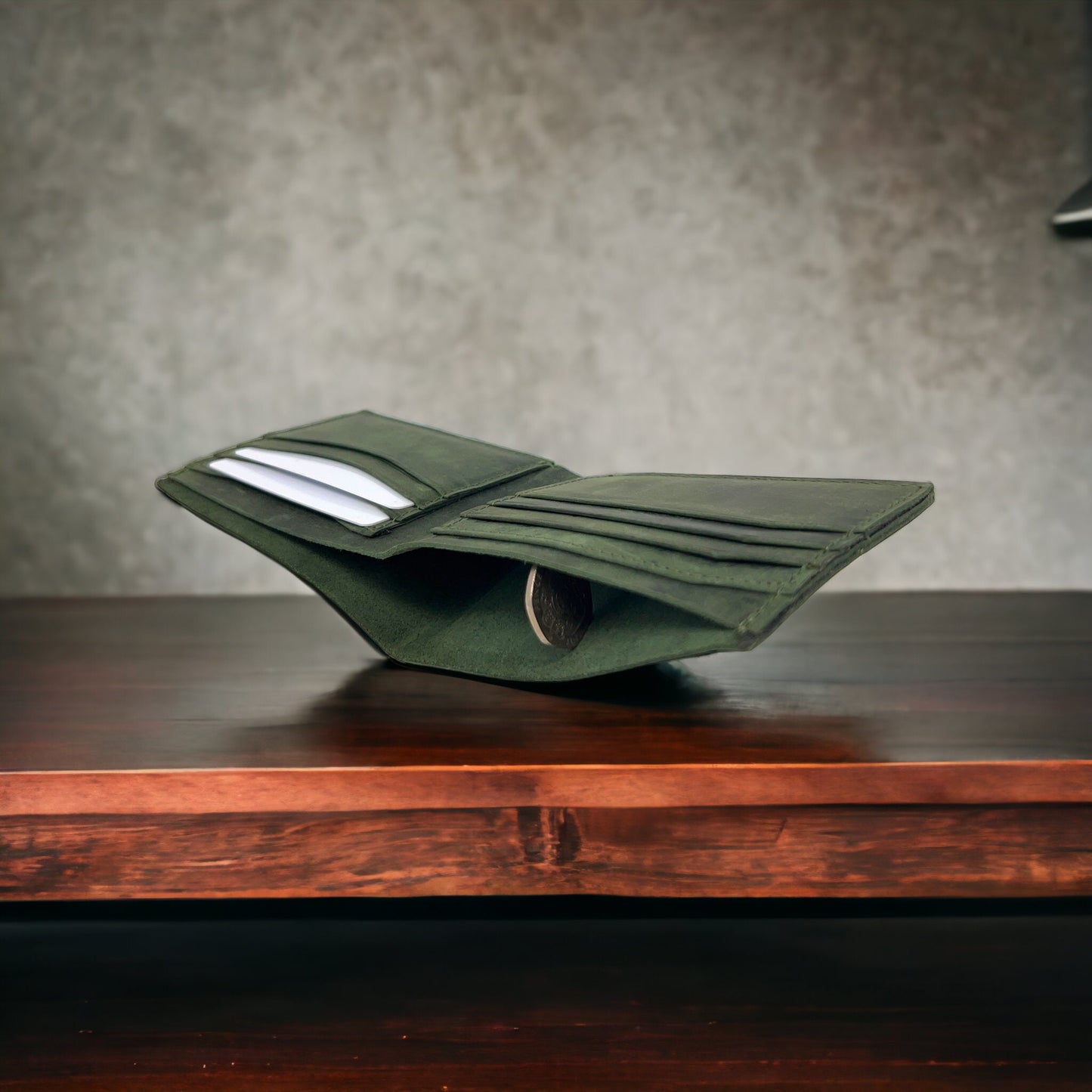 Personalised Men's Wallet | Super Slim Custom Personalized Real Leather Mens Wallet | Christmas, Birthday, Anniversary, Groomsmen Gift Boxed